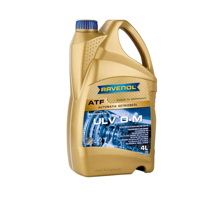 OLEJ RAVENOL ATF ULV D-M 4L / AC DELCO 10-4107 / DEXRON® ULV AB/FROM 2017 GM 10L90 / FORD WSS-M2C949-A, GM 19352619