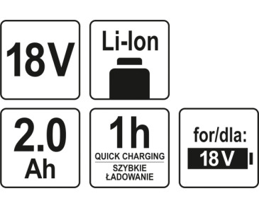 AKUMULATOR 18V LI-ION 2,0 AH