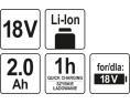 AKUMULATOR 18V LI-ION 2,0 AH