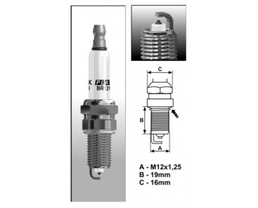 BR12YP (1524) Świeca zapłonowa BRISKPlatin Spark plugs