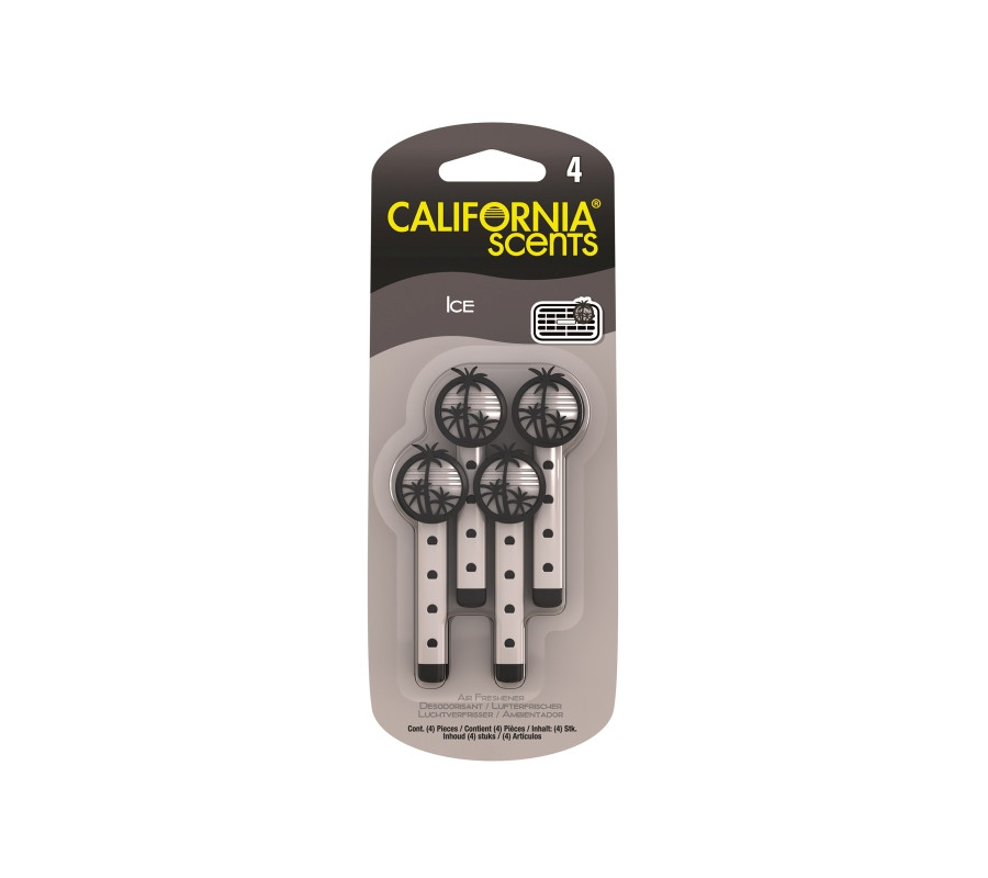 ZAPACH CALIFORNIA SCENTS VENT STICKS DO NAWIEWU - ICE (4SZT.)