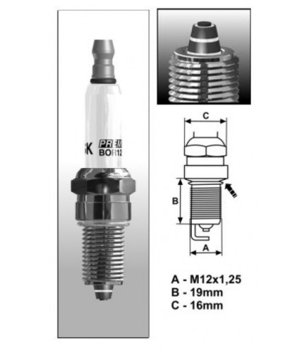 BR12ZC (1163) świeca zapłonowa BRISKPremium ZC - multi-spark plug
