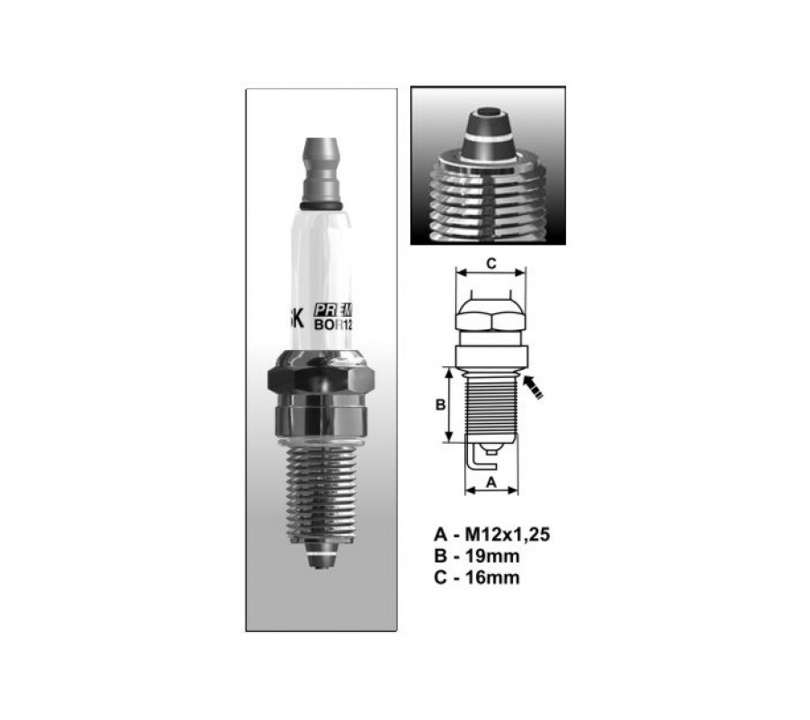 BR14ZC (1165) świeca zapłonowa BRISKPremium ZC - multi-spark plug
