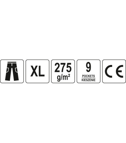 SPODNIE ROBOCZE DUERO ROZM. XL