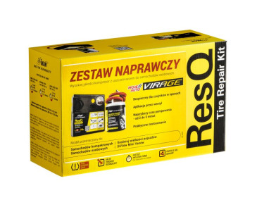 KOŁO ZAPASOWE - ZESTAW NAPRAWCZY (USZCZELNIACZ 450ML + KOMPRESOR) / VIRAGE