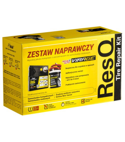 KOŁO ZAPASOWE - ZESTAW NAPRAWCZY (USZCZELNIACZ 450ML + KOMPRESOR) / VIRAGE