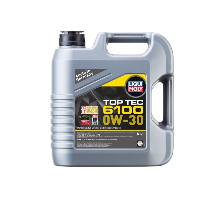 OLEJ LIQUI MOLY 0W30 4L TOP TEC 6100 C2 / LL-12 FE / BMW 83 21 2 365 935