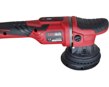 20V AQ-ONE MASZYNA POLERSKA DUAL-ACTION 125 MM X 15 MM , 2100-4800 RPM, KPL Z AKUMULATOREM 4AH