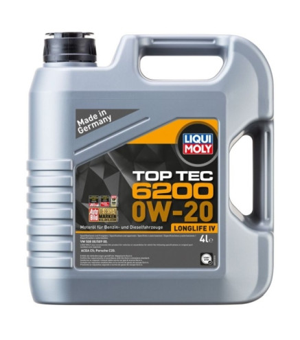 OLEJ LIQUI MOLY 0W20 4L TOP TEC 6200 / 508.00 509.00