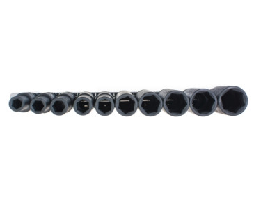 ZESTAW NASADEK UDAROWYCH DŁUGICH ,6-KĄT 1/2, 10 CZ, 10-24 MM