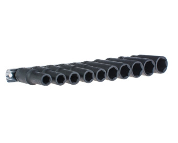 ZESTAW NASADEK UDAROWYCH DŁUGICH ,6-KĄT 1/2, 10 CZ, 10-24 MM