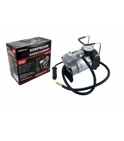 KOMPRESOR SAMOCHODOWY METALOWY 12V 10 BAR