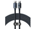 KABEL DO ŁADOWAREK USB-C DO USB-C 100W, 2M (CZARNY)