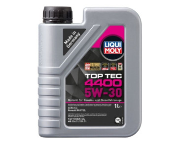 OLEJ LIQUI MOLY 5W30 1L TOP TEC 4400 DPF/FAP / RENAULT DCI C4 / RN 0720 / 226.51 229.51