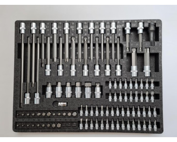 ZESTAW NARZĘDZIOWY DO SZAFKI OK-01.3004, KLUCZE TRZPIENIOWE, 102 CZ Z OK-01.3004