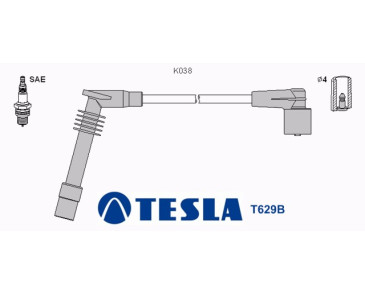 T629B Przewody zapłonowe TESLAOpel