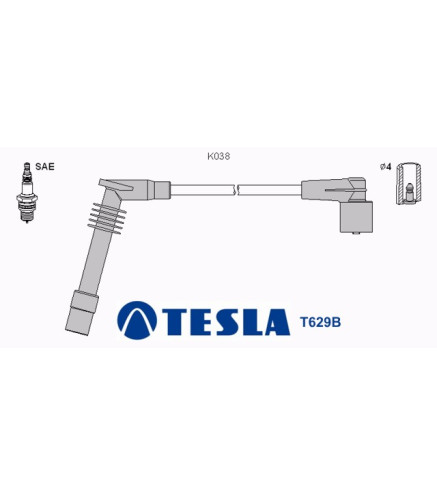 T629B Przewody zapłonowe TESLAOpel
