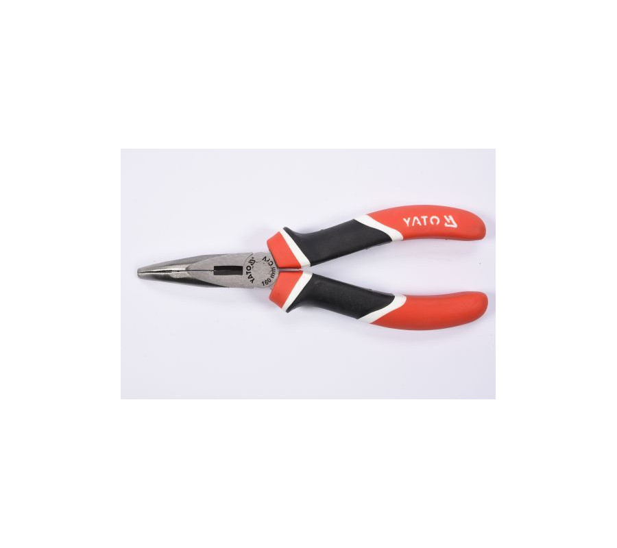 SZCZYPCE WYDŁUŻONE WYGIĘTE, CRV, 160 MM, TRÓJKOLOROWE RĘKOJEŚCI