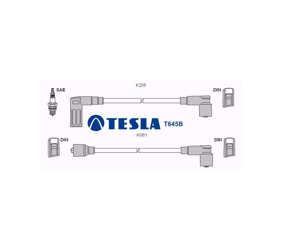 T645B Przewody zapłonowe TESLA