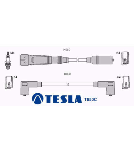 T650C (T731S,T035B) Przewody zapłonoweTESLA , Seat