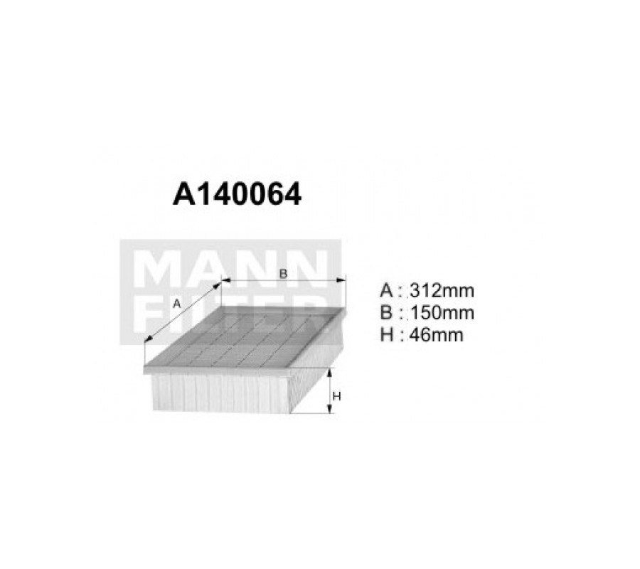 A140064 Filtr powietrza Denckermann