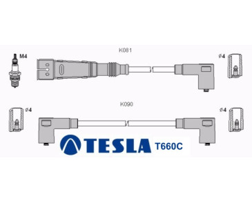 T660C Przewody zapłonowe TESLA