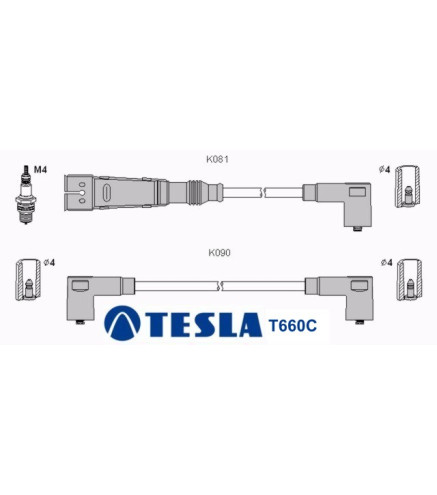 T660C Przewody zapłonowe TESLA