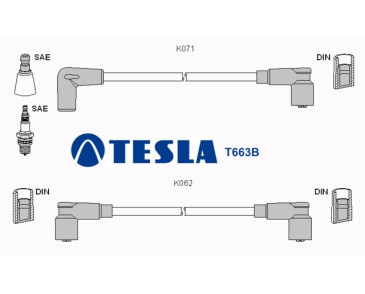 T663B Przewody zapłonowe TESLA