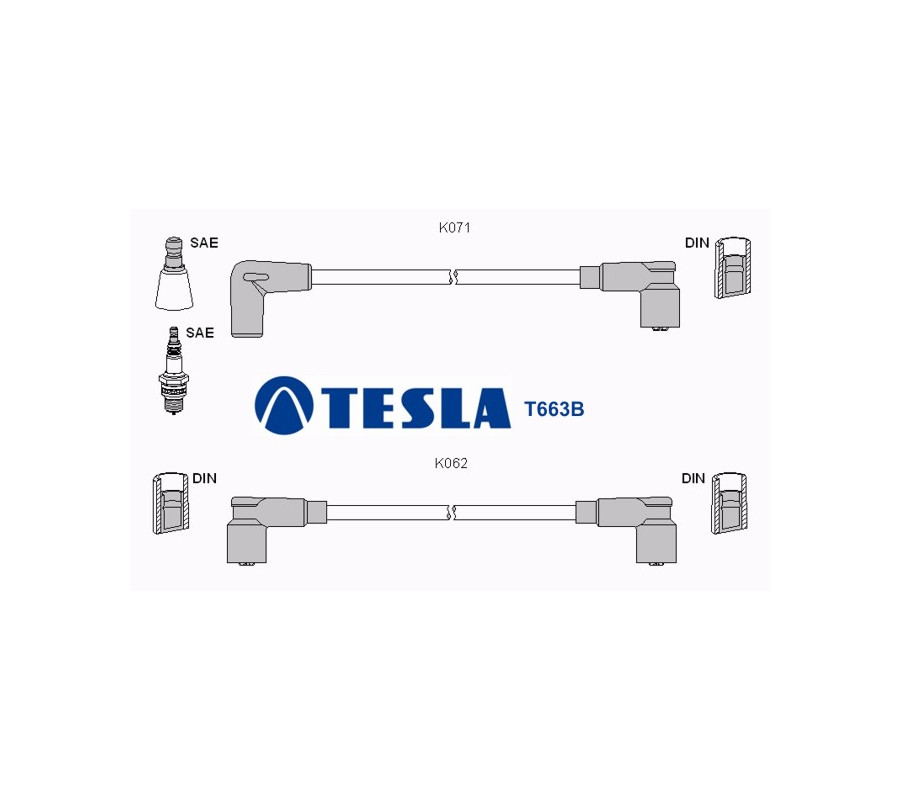 T663B Przewody zapłonowe TESLA
