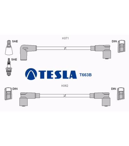 T663B Przewody zapłonowe TESLA