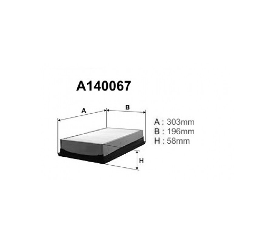 A140067 Filtr powietrza Denckermann