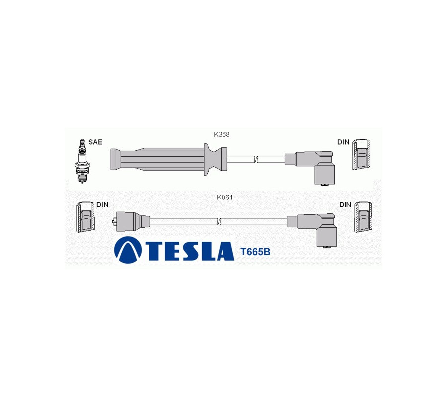 T665B Przewody zapłonowe TESLA