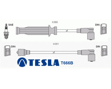 T666B Przewody zapłonowe TESLA