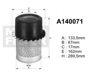 A140071 Filtr powietrza Denckermann