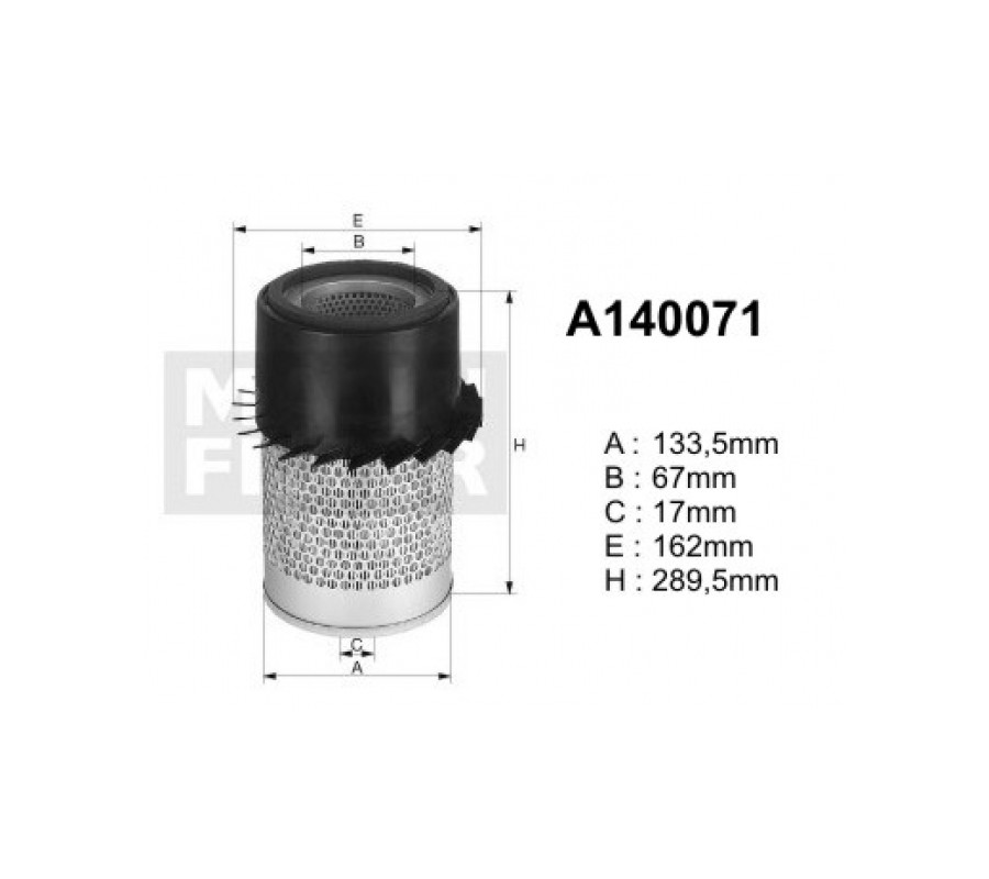 A140071 Filtr powietrza Denckermann