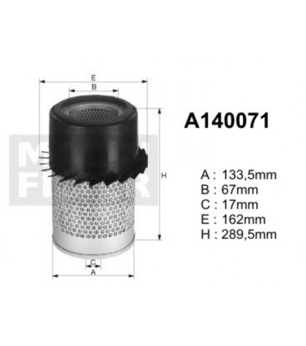 A140071 Filtr powietrza Denckermann