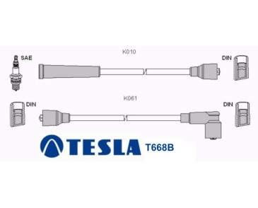 T668B Przewody zapłonowe TESLA