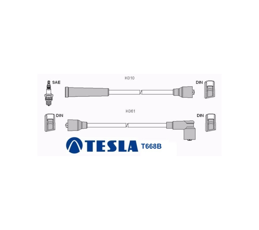 T668B Przewody zapłonowe TESLA