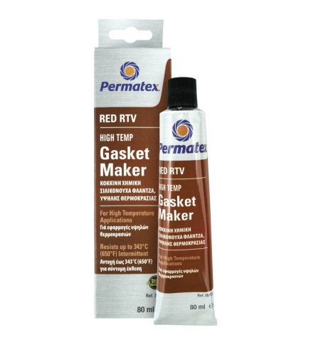 USZCZELNIACZ SILIKONOWY 85G CZERWONY OD -54°C DO 343°C / PERMATEX