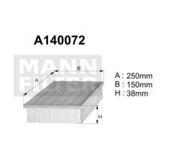 A140072 Filtr powietrza Denckermann