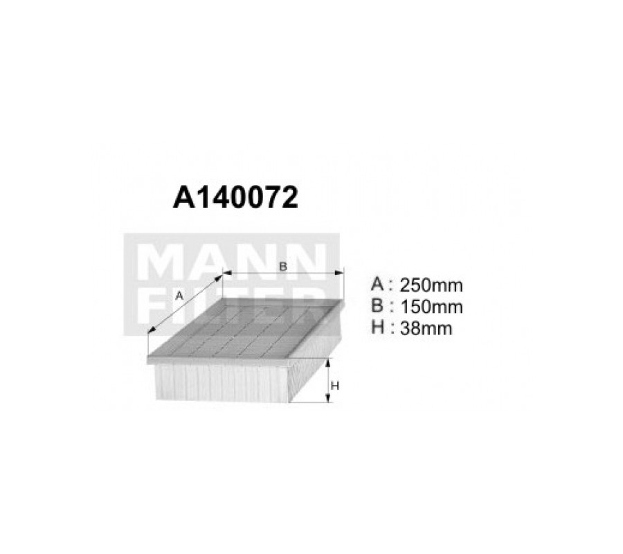 A140072 Filtr powietrza Denckermann