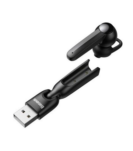 SŁUCHAWKA BLUETOOTH 5.0 BASEUS A05, USB (CZARNA)