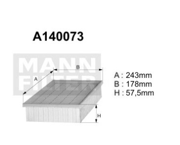 A140073 (AP028) Filtr powietrzaDENCKERMANN