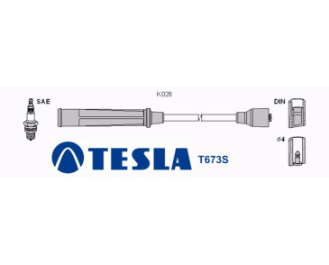 T673S (T672H) Przewody zapłonowe TESLA