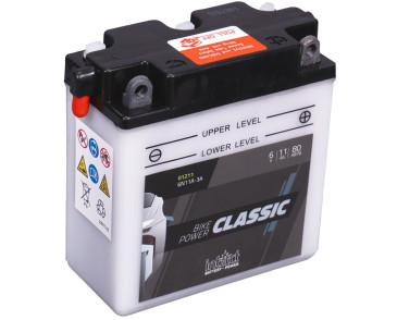 AKUMULATOR MOTO. 6V 11AH/80A P+ CLASSIC (WYM:122X62X132)+KWAS