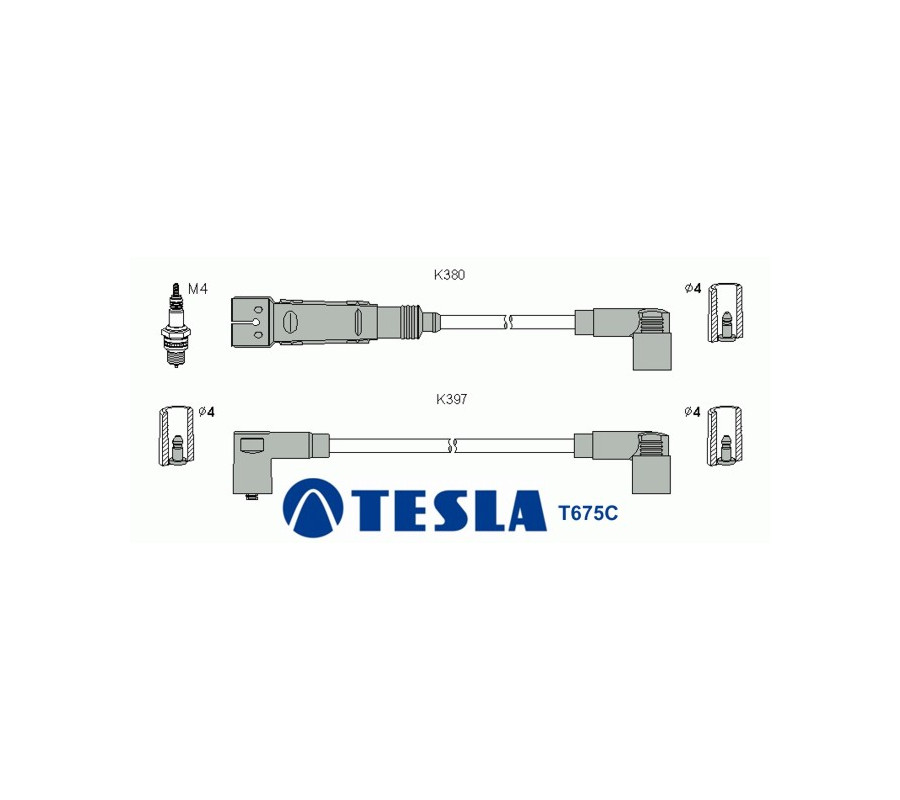 T675C (T094B) Przewody zapłonowe TESLA