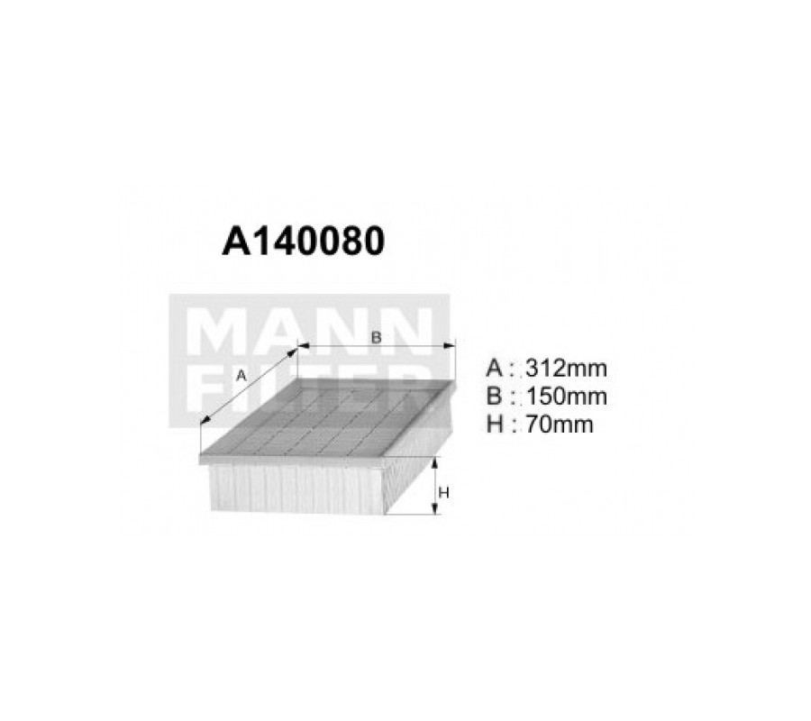 A140080 Filtr powietrza Denckermann