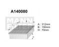 A140080 Filtr powietrza Denckermann