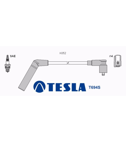 T694S (T694H) Przewody zapłonowe TESLA