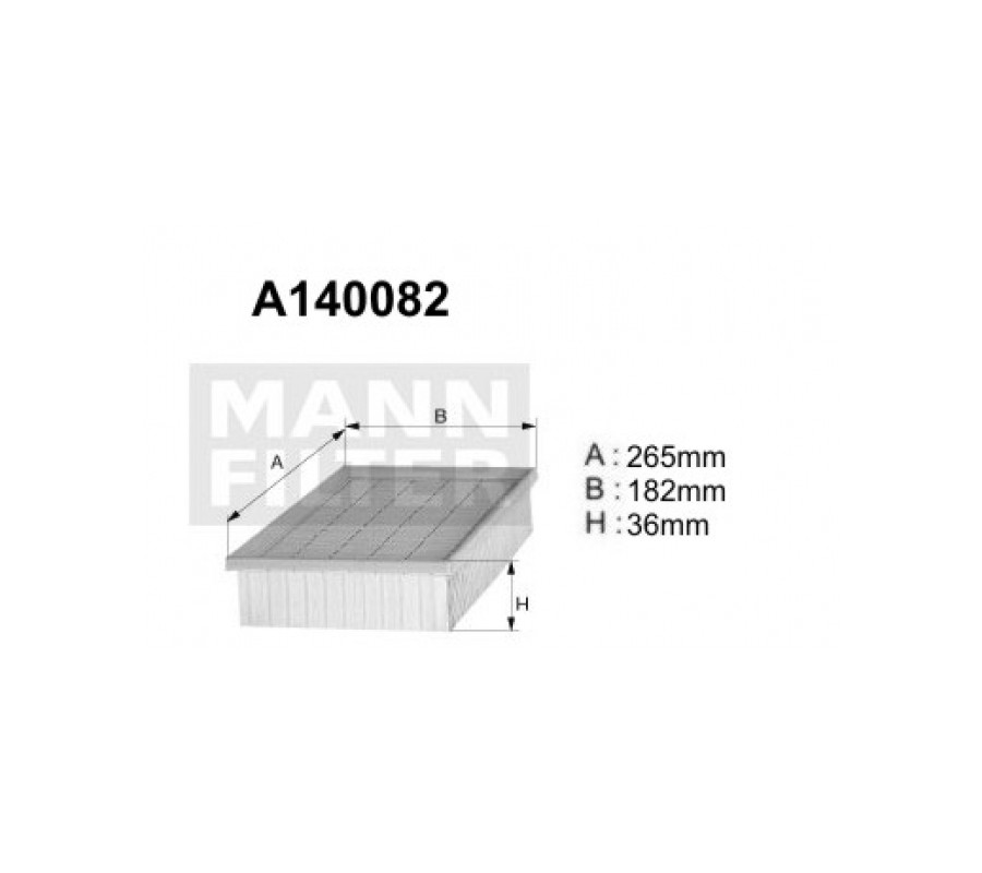 A140082 Filtr powietrza Denckermann